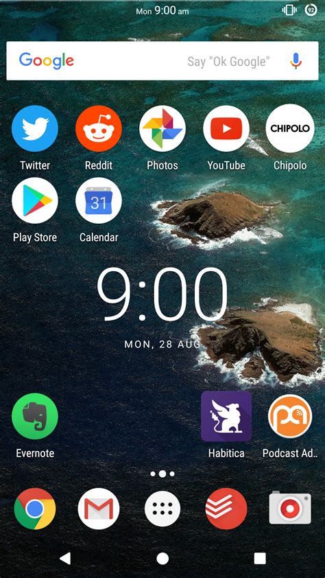 Show Temperature On Home Screen Android