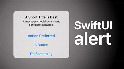 Show alert in swift