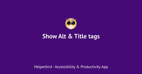 Show alt text on image hover