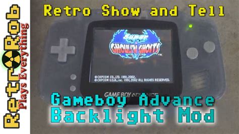 Show and Tell GBA Backlight Mod and Notes YouTube