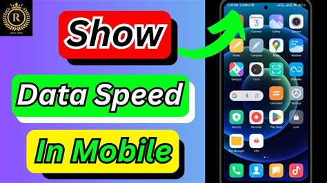 Show data speed android