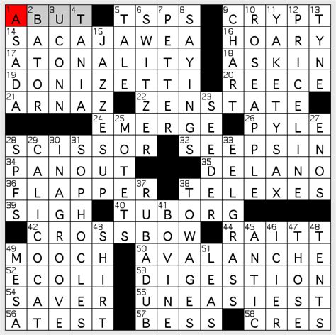 Show decorum NYT Crossword