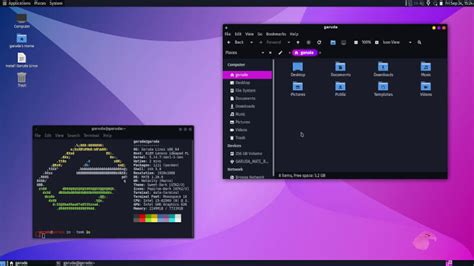 Show desktop linux