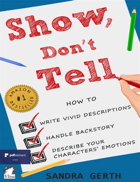 Show don t tell a writer s guide. - Write shop 1 basic set teachers manual student workbook.