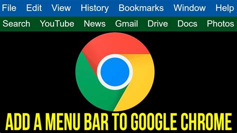 Show file menu in chrome
