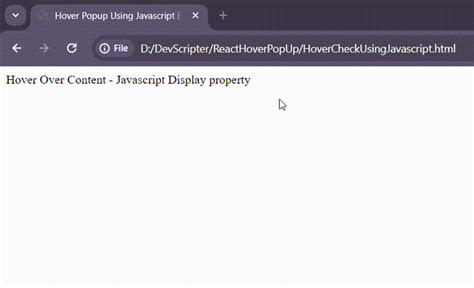 Show image on hover javascript