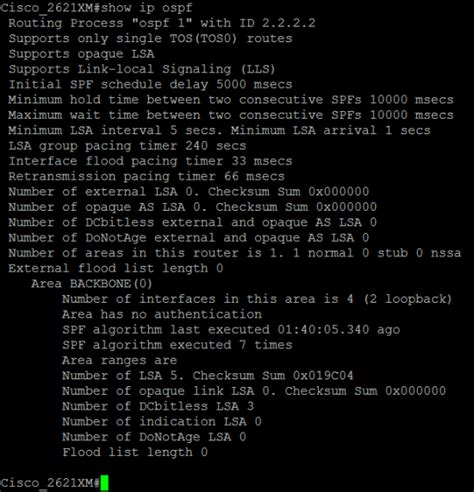Show ip ospf commands