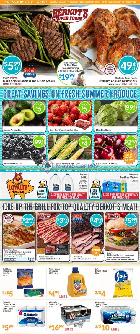 Show me berkot's weekly ad. 100 S. Broadway Street. Coal City, IL 60416. Get Directions. Manager: Gary Onsen. Phone: (815) 634-4224. Website: www.berkotfoods.com. Berkot's Super Foods provides groceries to your local community. Enjoy your shopping experience when you visit our supermarket. 