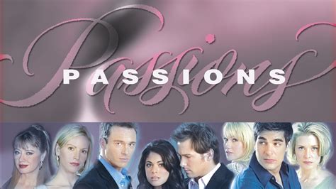 Watch Passions. TV-14. 1999. 10 Seasons. 6.1 (5,126) Passions was a daytime soap opera that aired on NBC from 1999 to 2008. The show follows the lives of the wealthy Crane family and the middle-class Bennett family in the fictional town of Harmony, New England. The central characters include the handsome and virtuous Ethan Crane, played by Ryan ...