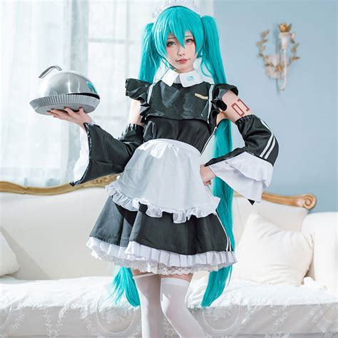 Showcase Your Love for Hatsune Miku with a Sensational Maid Miku Cosplay