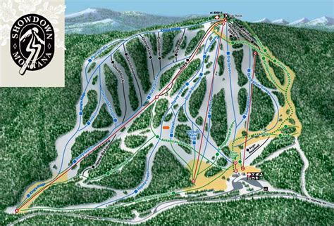 Showdown mt. Little Belt Conveyor. 60 vertical ft. 1 min travel time. 400 ft. long. Closes 4:00 pm. Download our trail map and learn about our mountain. 
