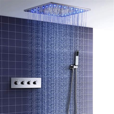 Shower Systems with Ceiling Mounted Rain Showerhead and Hand Shower …