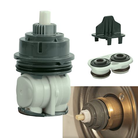 1.Cartridge replacement for RP46463 (GREY cap ).Compatible with Monitor 17 dual-function shower faucet made AFTER 2006. 2.Not fit for Monitor single-function 13/14 series faucet 3.If your shower is made before 2006, the right part should be RP32104(WHITE Cap). 