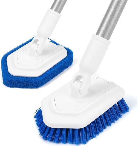 Shower cleaning brush. SESAVER Scrub Cleaning Brush with Long Handle 3 in 1 Shower Cleaning Brush Tub Tile Scrubber Brush Extendable Multifunctional 18. 85 4.4 out of 5 Stars. 85 reviews. Available for 2-day shipping 2-day shipping. Report: Report seller. Report suspected stolen goods (to CA Attorney General) Related pages. 