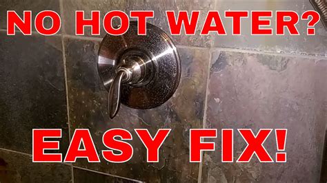 Shower not getting hot water. 5. Kohler Shower Valve No Hot Water. Like the above case, only cold water will come out if the hot water inlet is not open. But still, if both inlets are open but the valve is faulty, there’s always the risk of getting only cold water or hot water. Fix . Check the hot water inlet to see if it’s open. If it’s not, turn it clockwise to open it. 