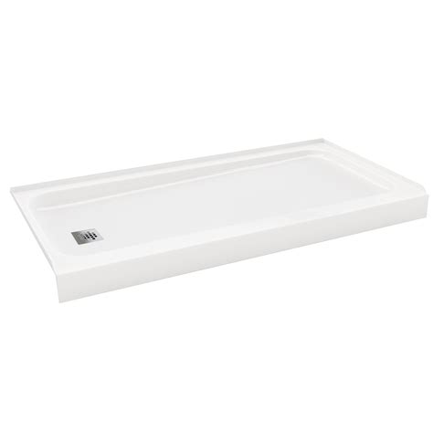 ( 324) Model# 41631 Oatey 5 ft. x 6 ft. Gray PVC Shower Pan Liner Roll Add to Cart Compare More Options Available ( 58) Model# B12135-3636-WH Delta Classic 500 36 in. L x 36 in. W Alcove Shower Pan Base with Center Drain in High Gloss White Add to Cart Compare More Options Available ( 1381) Model# DLT-1132540 DreamLine . 