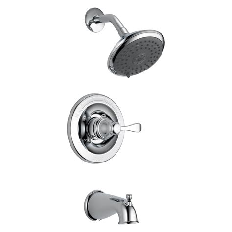 Delta Faucet Arvo 14 Series Single-Handle Tub and Shower Trim Kit, Shower Faucet with 4-Spray In2ition 2-in-1 Dual Hand Held Shower Head with Hose, Matte Black 144840-BL-I (Valve Included) 4.5 out of 5 stars 716. ... Esnbia Shower Faucet Set, Shower Head and Handle Set with 6-Inch Rain Shower Head and Tub Spout, All Metal Single-Handle …. Shower set delta