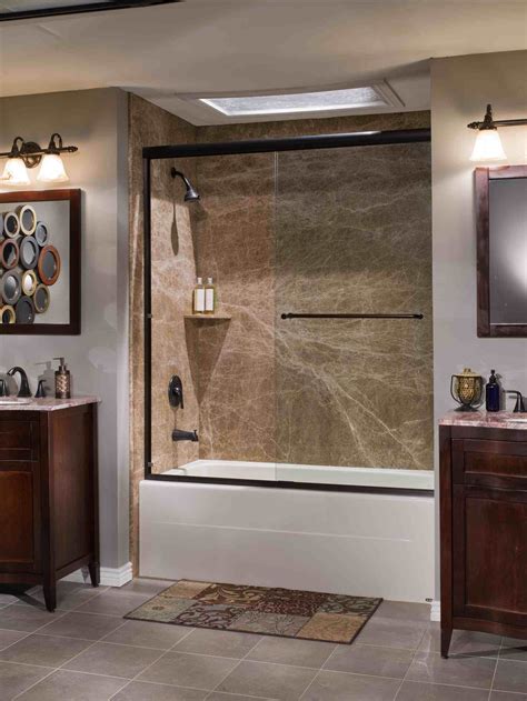 Shower tub combo. Enjoy A Versatile Bathing Experience With The Exclusive Shower Package. The KOHLER ® Walk-In Bath can become a tub shower combo when outfitted with the optional Shower Package, which features an elegant gooseneck shower arm and Bath Screen. Able to suit both your bathing and showering needs, your Walk-In Bath can be enjoyed by everyone in the ... 