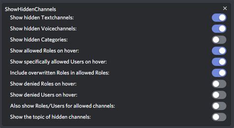 Showhiddenchannels better discord.  This is a complete Discord Client.  We would l...