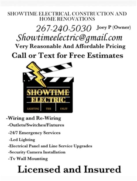 Showtime Electrical Construction & Home Renovations