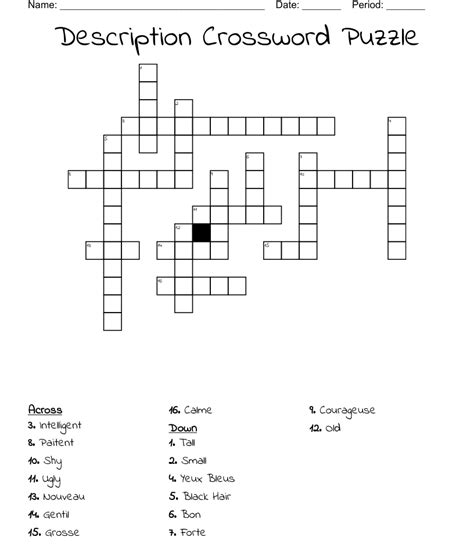 Shredded or an apt description crossword. "There are positives as well as negatives" ... or a description of this puzzle's theme Crossword Clue Answers. Find the latest crossword clues from New York Times Crosswords, LA Times Crosswords and many more. Crossword Solver Crossword Finders ... and an apt description of the perimeter of this puzzle (13) LA Times Daily : Mar 19, 2024 : 