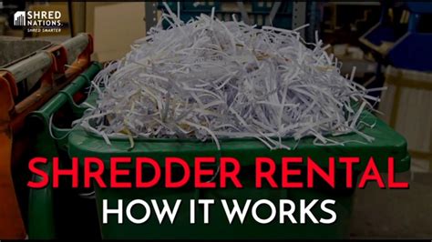 Shredder Rental: Benefits and How It Works - YouTube