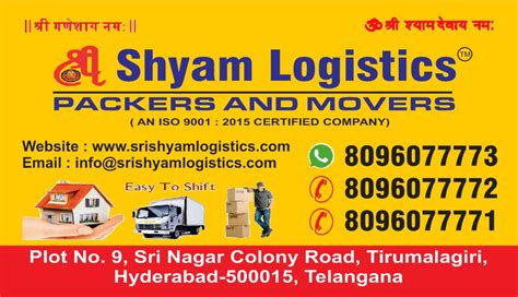 Shree Yogi Logistics Reviews, Rating and Charges - Moving …