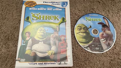 Shrek 2003 dvd. NO COPYRIGHT INFRINGMENT INTENDED! Here's The Order:1.DreamWorks Home Entertainment Logo2.DVD Menu3.Warning Screen4.DreamWorks Logo 