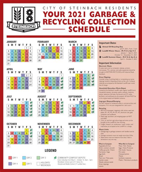 Shrewsbury Recycling Calendar 2021