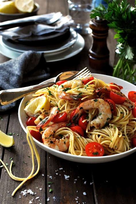 Shrimp / Prawn Pasta with Lemon RecipeTin Eats