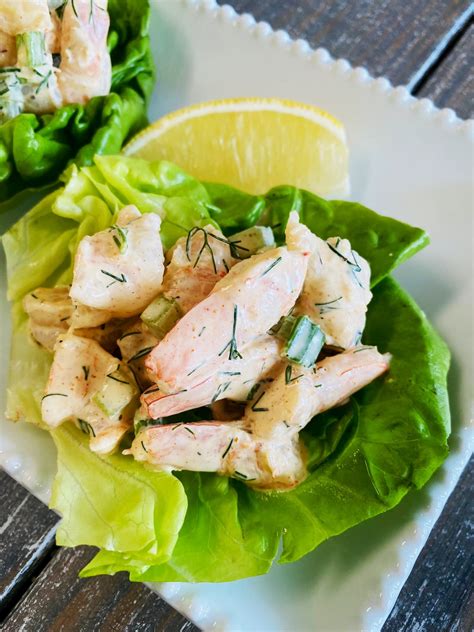 Shrimp Salad Lettuce Wraps - Cooks Well With Others