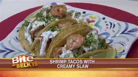 Shrimp Tacos with Creamy Slaw / Belkys