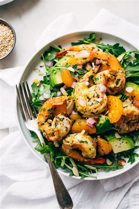 Shrimp and Avocado Salad With Miso Dressing - POPSUGAR Food