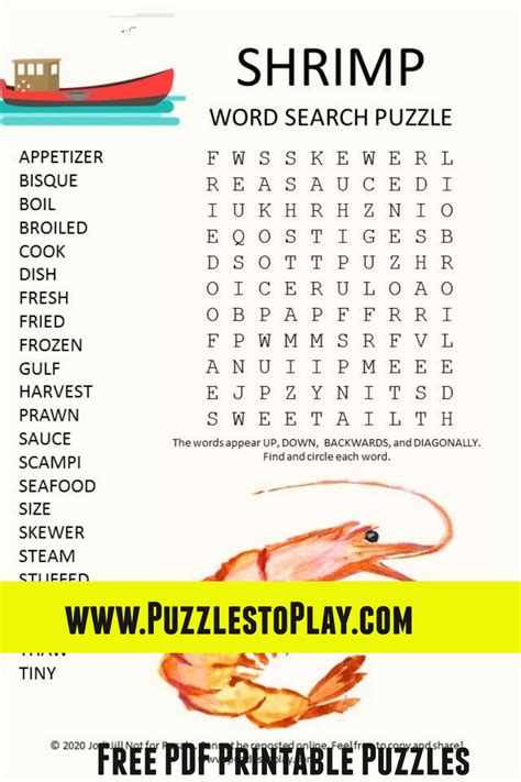 The Crossword Solver found 30 answers to "shrimp kin", 6 letters crossword clue. The Crossword Solver finds answers to classic crosswords and cryptic crossword puzzles. Enter the length or pattern for better results. Click the answer to find similar crossword clues . Enter a Crossword Clue.. 