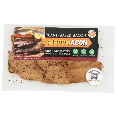 Shroomacon plant based bacon. Clean your mushrooms by wiping them with a damp cloth. You don't want to rinse or soak them, as they absorb moisture and you want them nice and dry! Store your cooked vegan bacon in an airtight … 