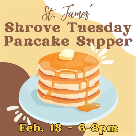 Shrove pancake supper is Tuesday at St. Mark’s News