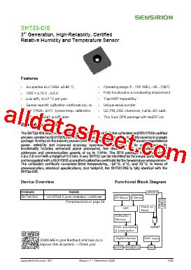 Sht31 datasheet.  SHT31 Datasheet.  Manufacturer: Sensirion AG Switzerland...