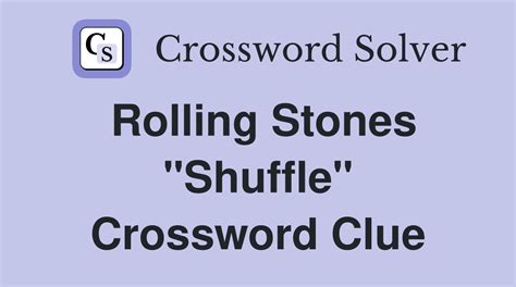 Shuffle crossword clue