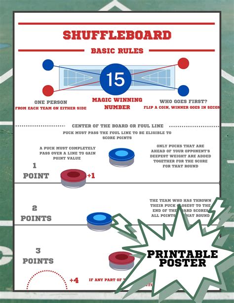 Shuffleboard Rules Printable Customize and Print