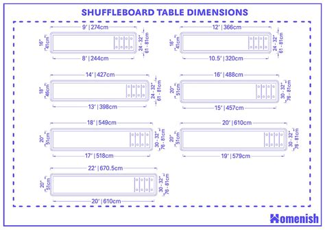 Shuffleboard table scoring dimensions. 25-in W x 30.  The Urban Shuffl...