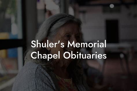 Shuler Funeral Home Obituaries Seattle Times