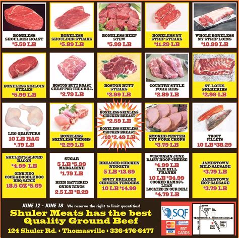Weekly Specials. **Due to market volatility, we have put a hold on posting weekly specials. Please call if you have any questions. Thanks!!**. College Hills Meat Shop. 1522 E College Ave #1. Normal , IL 61761. (309) 452-2222. Weekly Specials **Due to market volatility, we have put a hold on posting weekly specials.
