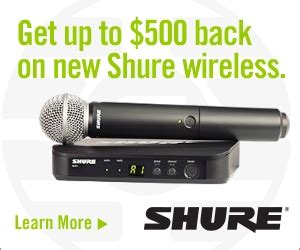 Shure Announces 600MHz Wireless Rebate AVNetwork