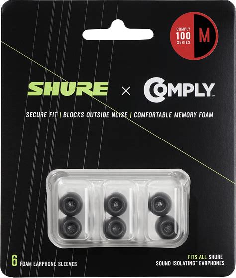 Shure foam tips. .  Legendary Shure quality to withstand the rigors of ever...