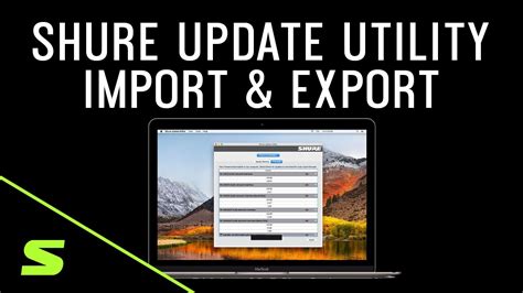 Shure update utility discovering.  {!Record.  Firmware updates are part of the ...