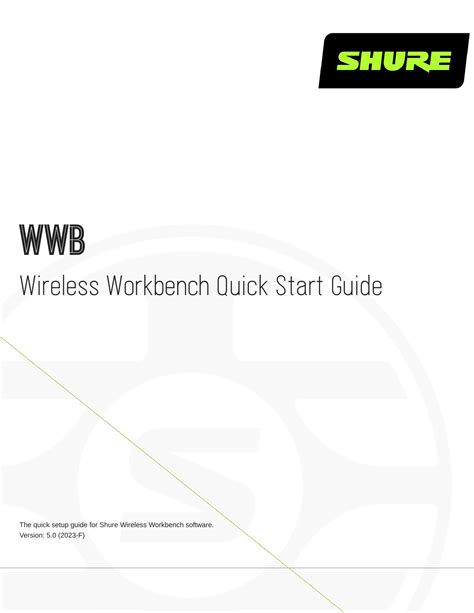 Shure wwb manual. This guide walks through the basic steps to use Wireless Workbench, includi...