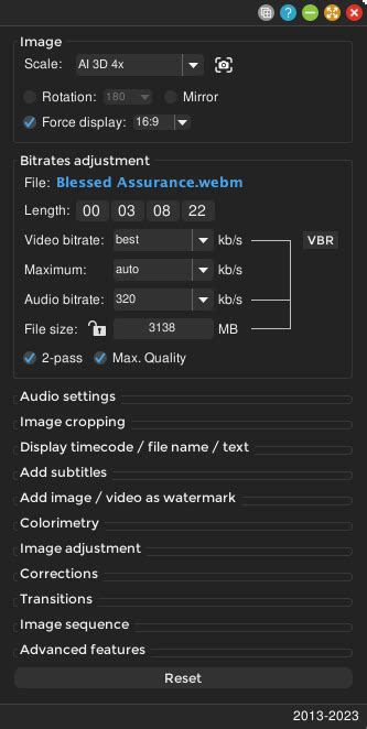 Shutter encoder. Shutter Encoder is a freeware that can cut, crop, edit, convert, and create videos without re-encoding. It supports various codecs, formats, subtitles, audio, and images. 