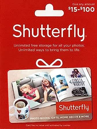 Shutterfly Gift certificate fine print