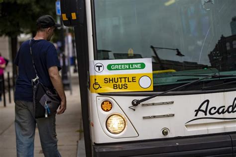 Shuttle buses replace some Green Line B Branch service due to overhead wire issue