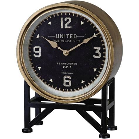 Shyam Table Clocks Black/brass - Uttermost : Target